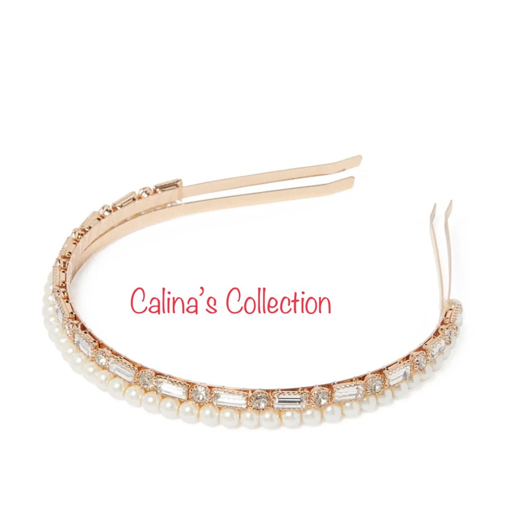 Anna Pearl and Metal Two-Pack Headband by Ever New